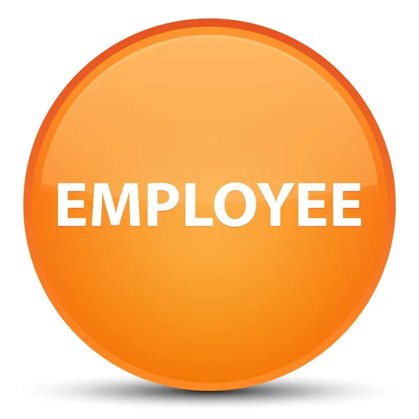 Employee special orange round button — Stock Photo, Image