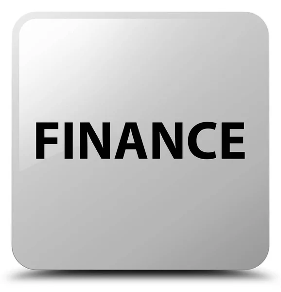 Finance white square button — Stock Photo, Image