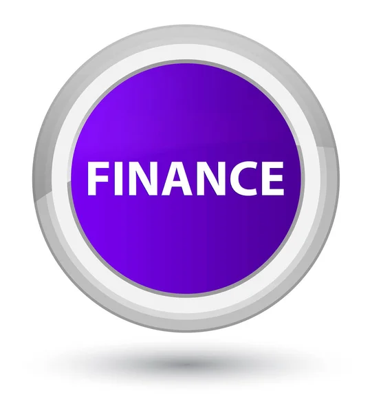 Financiën prime paarse ronde knop — Stockfoto