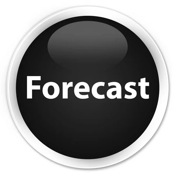 Forecast premium black round button — Stock Photo, Image