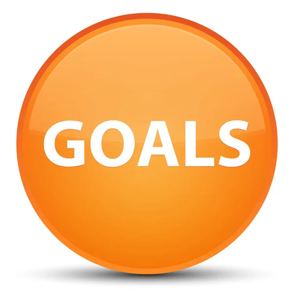 Goals special orange round button — Stock Photo, Image