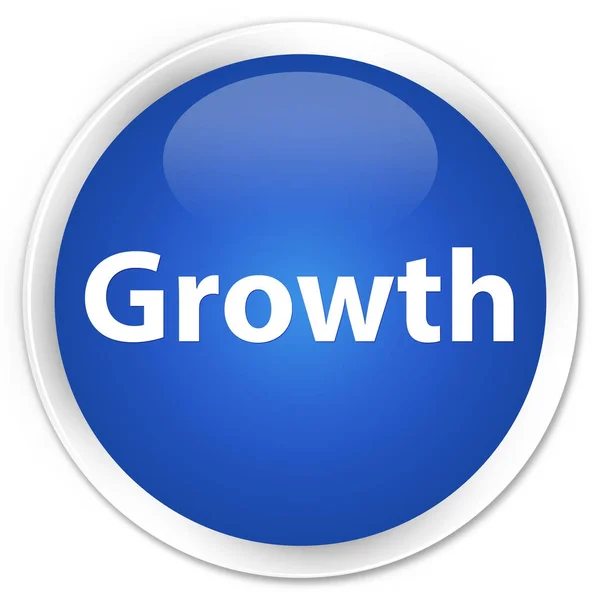 Growth premium blue round button