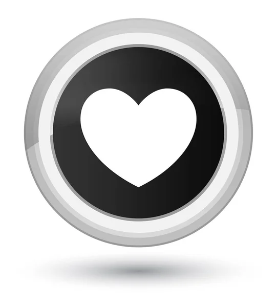 Kalp kutsal kişilerin resmi ana siyah yuvarlak düğme — Stok fotoğraf
