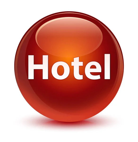 Hotel glazig bruin ronde knop — Stockfoto