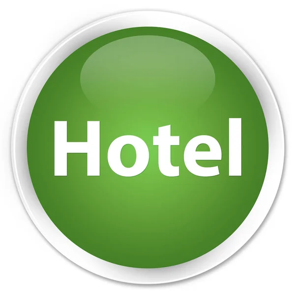 호텔 프리미엄 소프트 그린 라운드 버튼 — 스톡 사진
