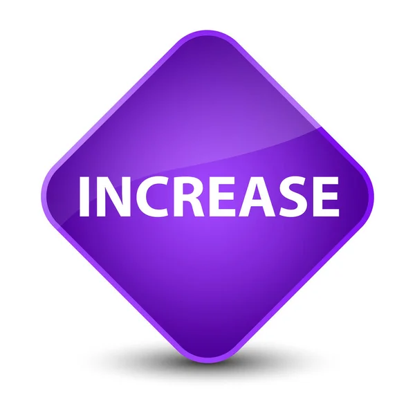 Increase elegant purple diamond button — Stock Photo, Image