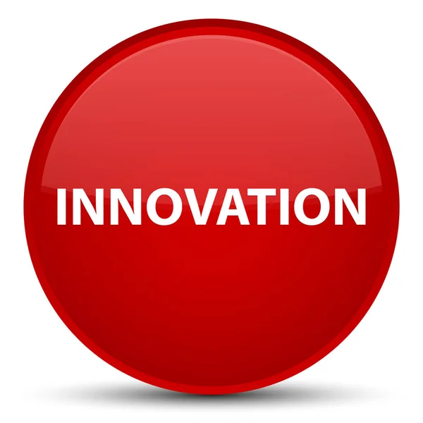 イノベーション特別な赤い丸ボタン — ストック写真