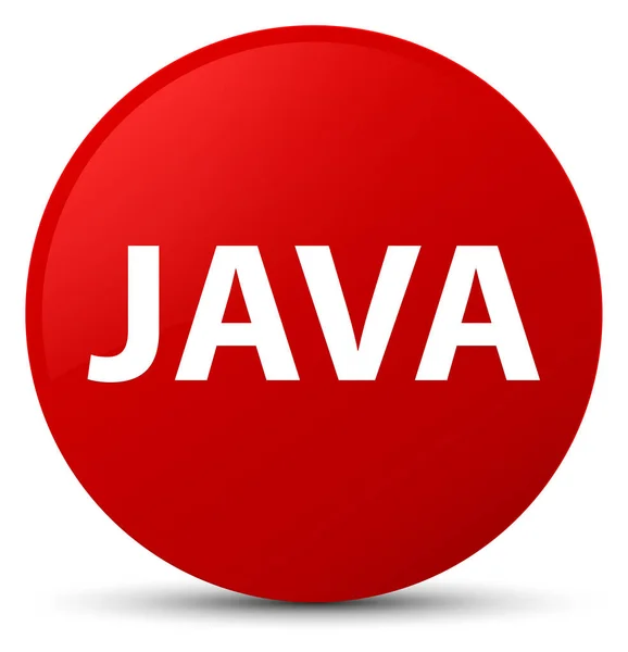 Java botón redondo rojo — Foto de Stock