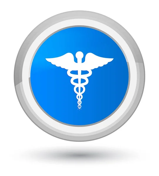 Medicinsk ikonen prime cyan blå runda knappen — Stockfoto