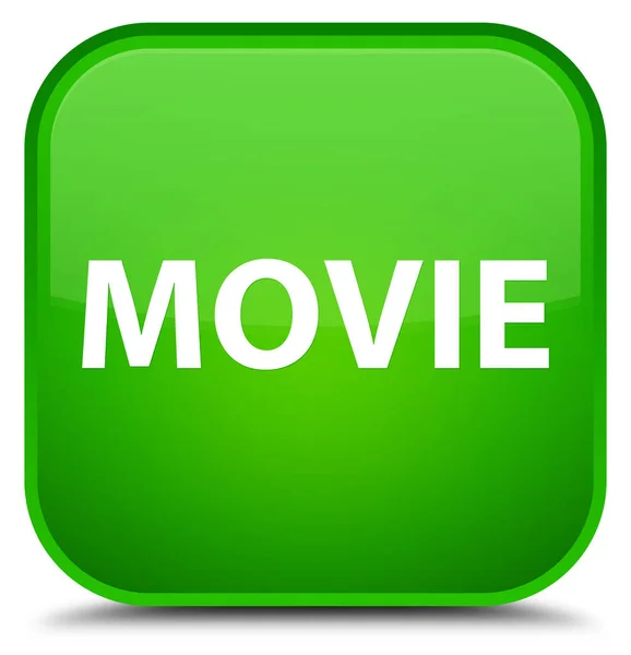 Movie special green square button — Stock Photo, Image