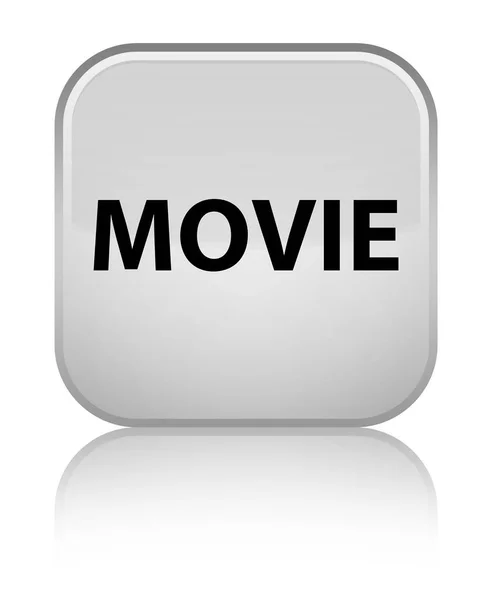 Specjalne biały kwadratowy przycisk film — Zdjęcie stockowe