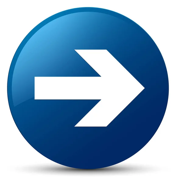 Nächstes Pfeil-Symbol blauer runder Knopf — Stockfoto