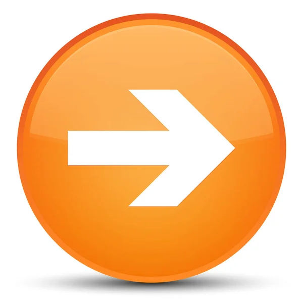 Наступна піктограма стрілки спеціальна помаранчева кругла кнопка — стокове фото