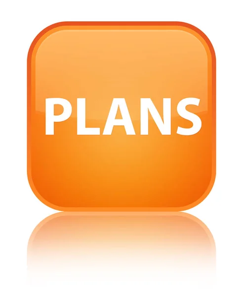 Planos botão quadrado laranja especial — Fotografia de Stock