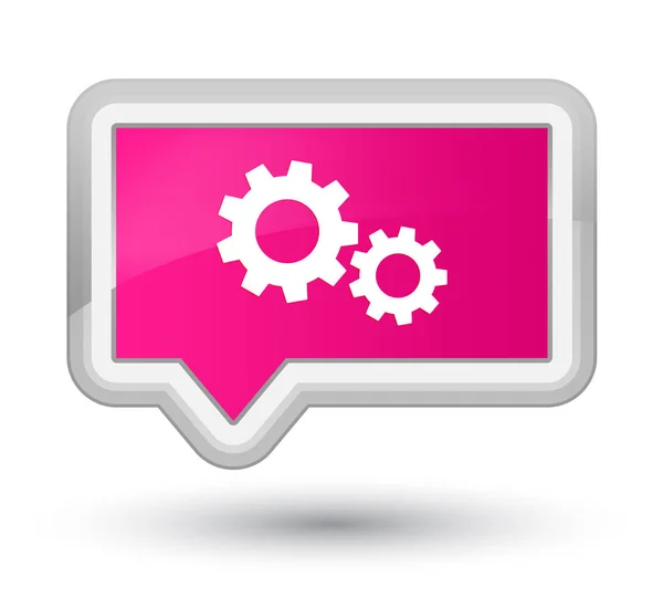 Icono de proceso botón de banner rosa primo —  Fotos de Stock