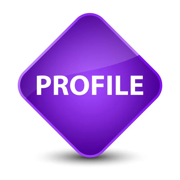 Profil przycisk elegancki fioletowy diament — Zdjęcie stockowe