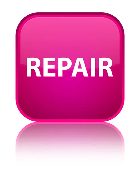 Reparatie speciale roze vierkante knop — Stockfoto