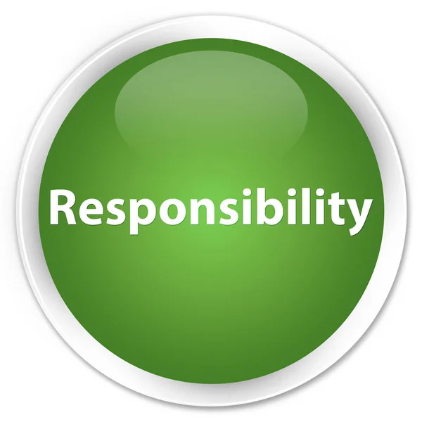 Ευθύνη premium μαλακό πράσινο κουμπί γύρο — Φωτογραφία Αρχείου