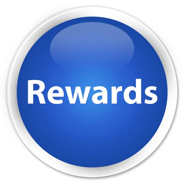 Rewards premium blue round button — Stock Photo, Image