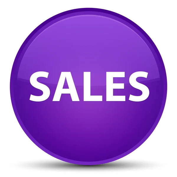 Sales special purple round button — Stock Photo, Image