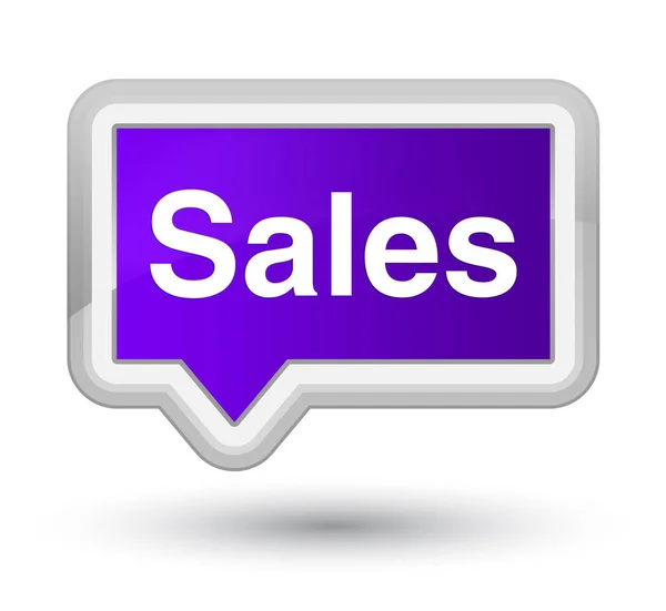 Prodeje hypoték fialový nápis tlačítko — Stock fotografie
