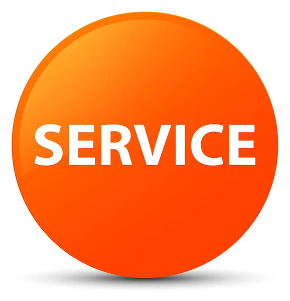 Service orange round button — Stock Photo, Image