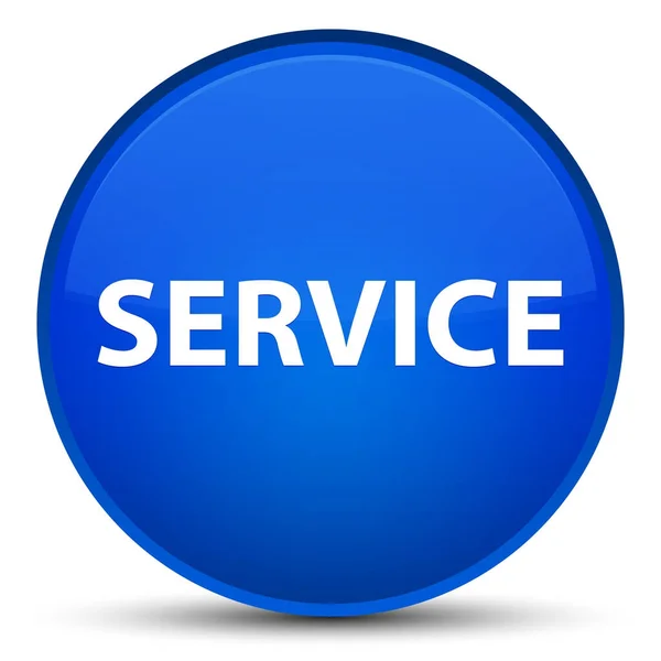 Service spécial bouton rond bleu — Photo