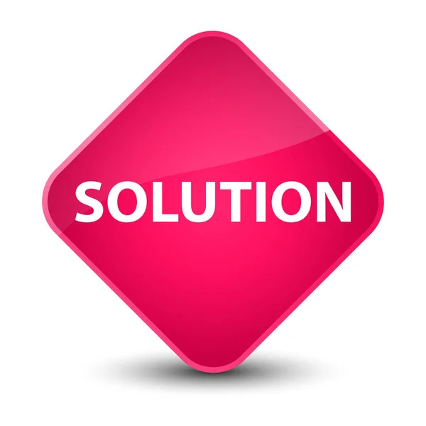 Solution elegant pink diamond button — Stock Photo, Image