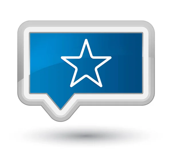 Hvězda hlavní modrý nápis tlačítko — Stock fotografie
