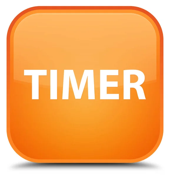 Timer speciale pulsante quadrato arancione — Foto Stock