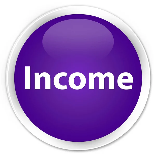 Income premium purple round button — Stock Photo, Image