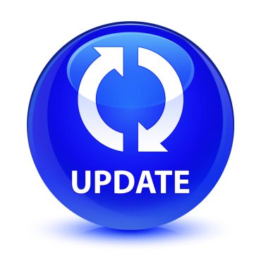 Cam gibi mavi yuvarlak düğmesini güncelleştir