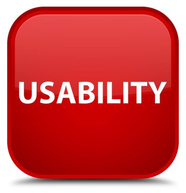 Kullanılabilirlik özel kırmızı kare düğme