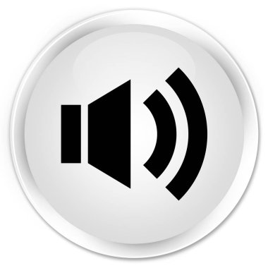 Birim simgesini premium beyaz yuvarlak düğmesi