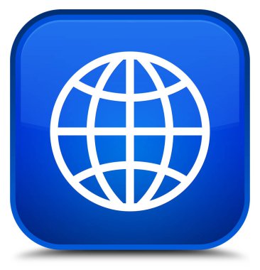 Dünya kutsal kişilerin resmi özel mavi kare düğme