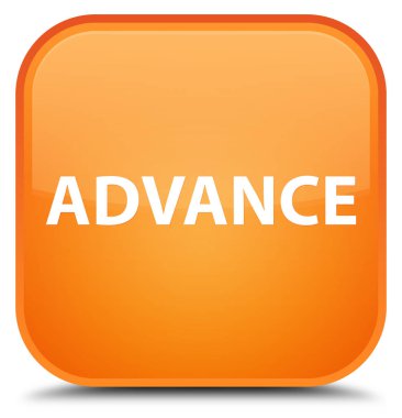 Önceden özel turuncu kare düğme