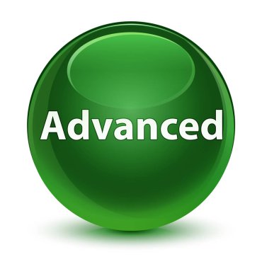 Cam gibi yumuşak yeşil yuvarlak düğmesi gelişmiş