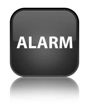 Alarm özel siyah kare düğmesi