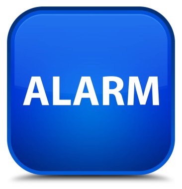 Alarm özel mavi kare düğmesi