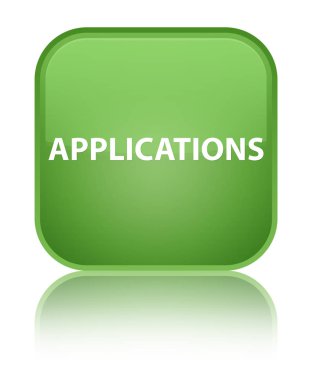 Uygulamaları özel yumuşak yeşil kare düğme