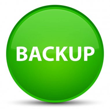 Yedek özel yeşil yuvarlak düğmesini