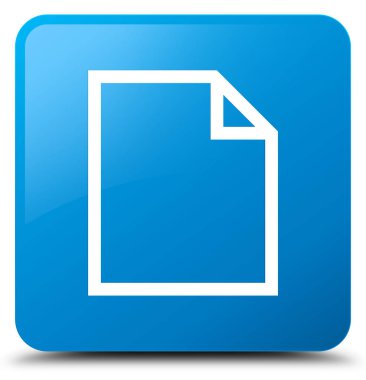 Boş sayfa simgesi mavi mavi kare düğme