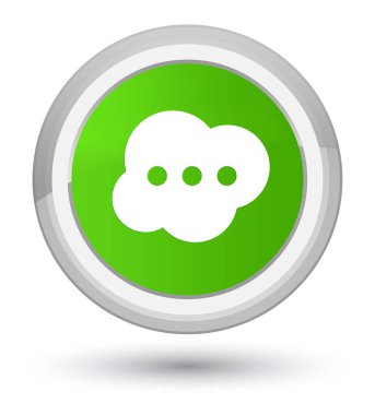 Beyin kutsal kişilerin resmi asal yumuşak yeşil yuvarlak düğme