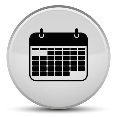 Takvim simgesini özel beyaz yuvarlak düğmesi