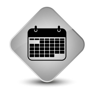 Takvim simgesini zarif beyaz elmas düğmesini