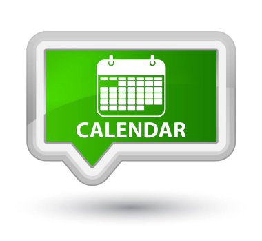 Takvim birinci sınıf yeşil bayrak düğmesini