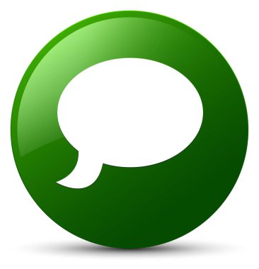 Sohbet simgesi yeşil yuvarlak düğmesi