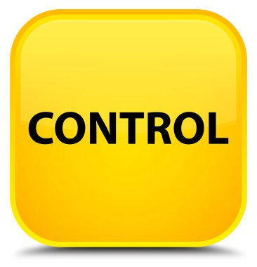 Denetim özel sarı kare düğme