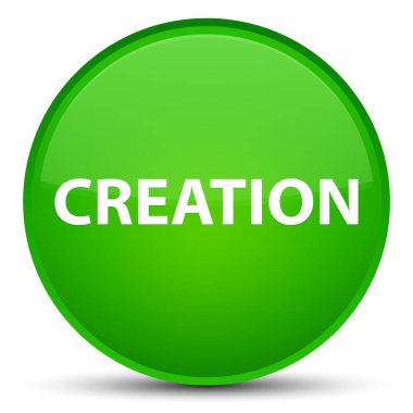 Oluşturma özel yeşil yuvarlak düğmesi