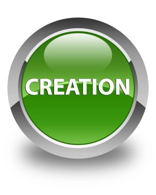 Oluşturma parlak yumuşak yeşil yuvarlak düğme